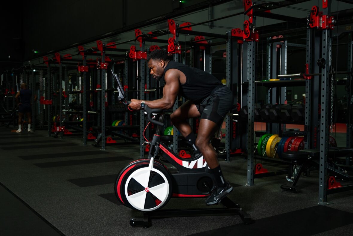 man riding Wattbike AirPro