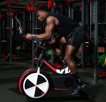 man riding Wattbike AirPro