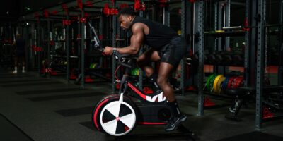 man riding Wattbike AirPro