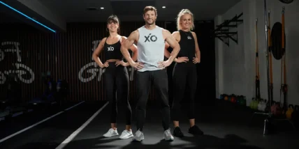 XO Fitness team, with Jimmy Taylor pictured in the middle.