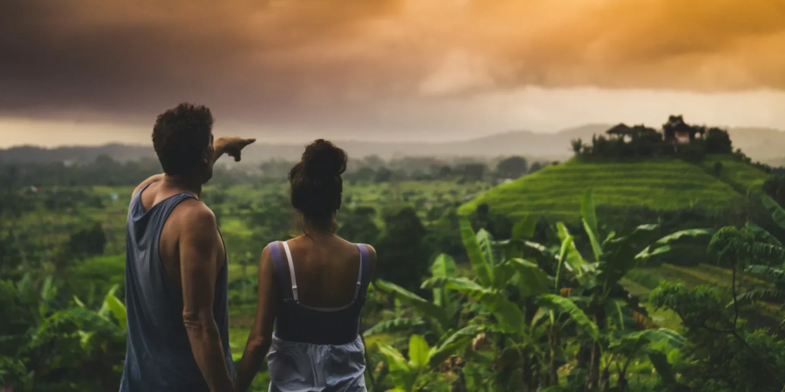wellness travelers enjoying the view