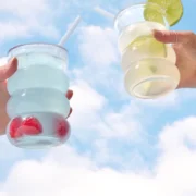 Shed clear protein hydration drinks in the sky, toasting