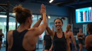 Fitness consumers high five