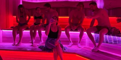 An interior shot showing guests at FlowHaus.