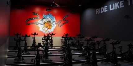 RIDE cycling class at crunch fitness