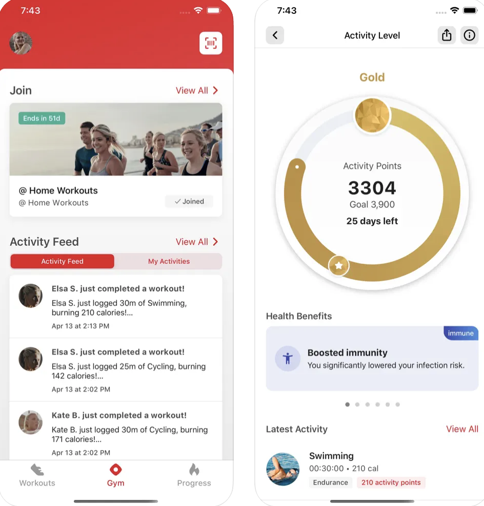 phone screens display the Retro Fitness app