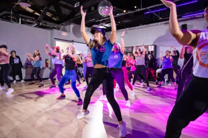 A dance class at Fly Dance Fitness.