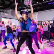 A dance class at Fly Dance Fitness.