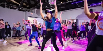 A dance class at Fly Dance Fitness.