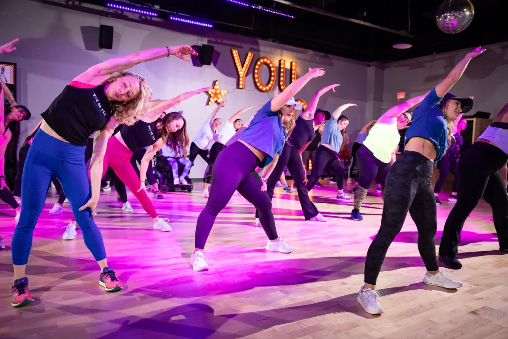 a dance class at Fly Dance Fitness in Georgia.