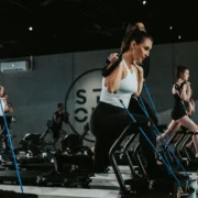 Clients at Strong Pilates working out.