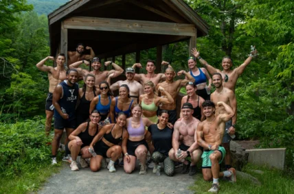 people pose for a picture at the 2024 VTLZR Hybrid Athlete Retreat