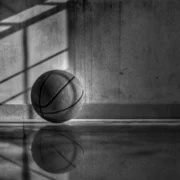 basketball on the ground