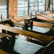 rows of Pilates reformers