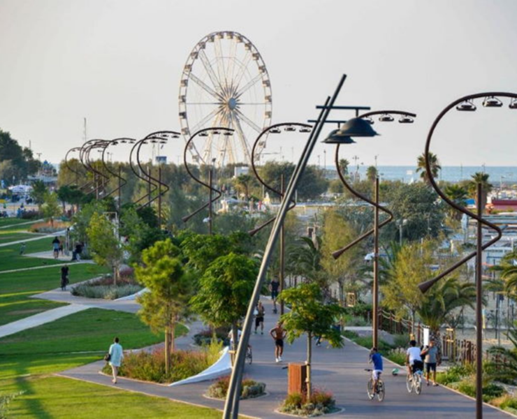 Aerial view of Rimini Wellness in Italy