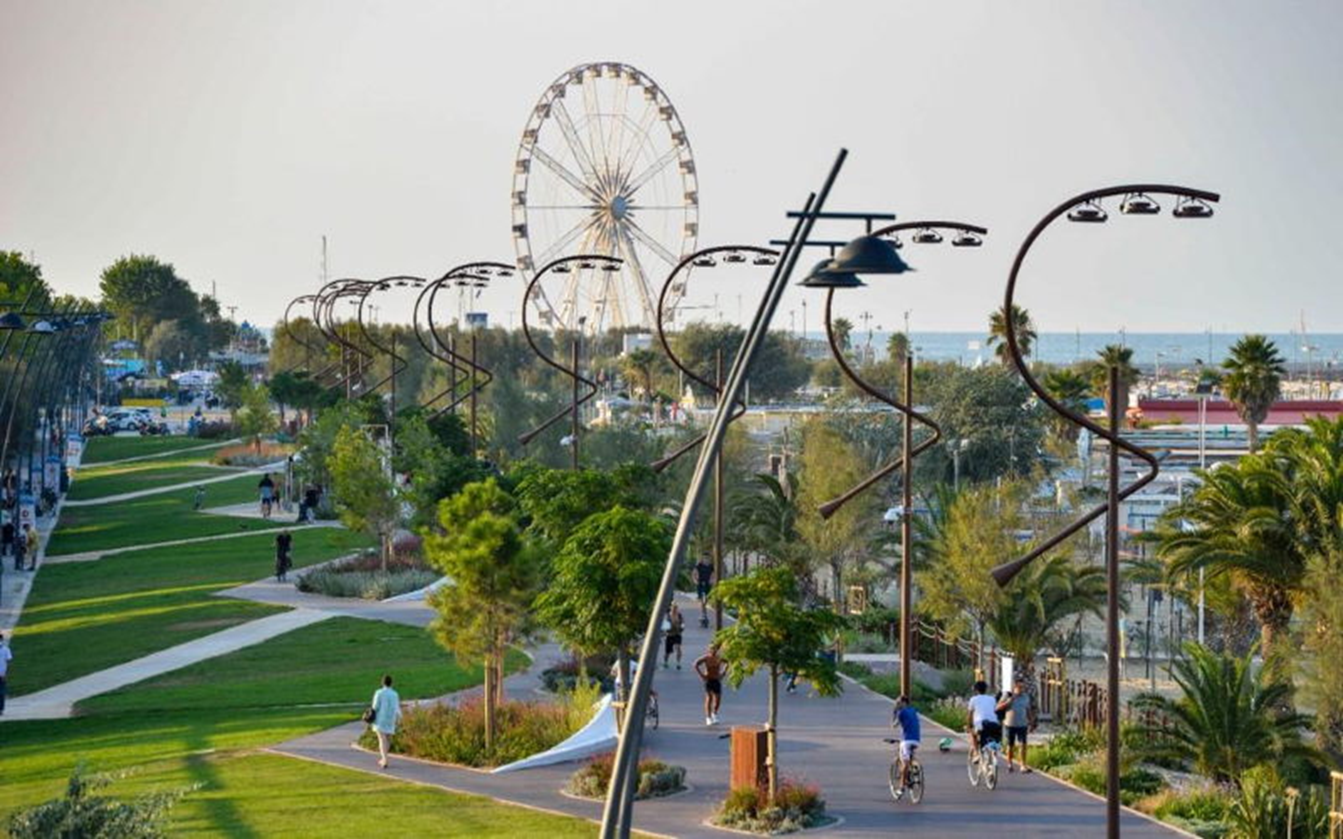 Aerial view of Rimini Wellness in Italy