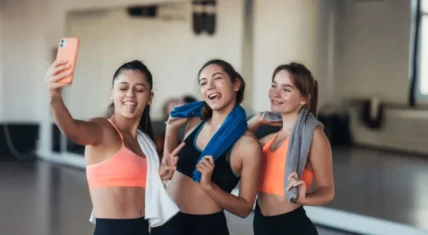 Gyms members pose