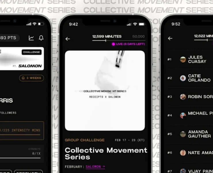 the new Receipts app, a fitness rewards program.