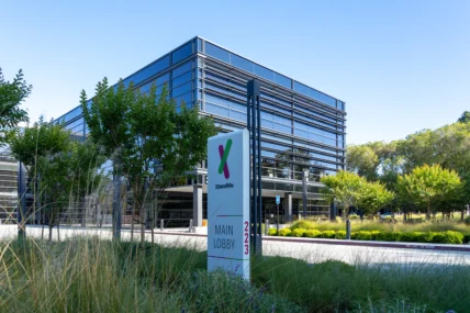 An exterior shot of the California-based 23andMe's headquarters.