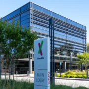 An exterior shot of the California-based 23andMe's headquarters.