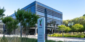 An exterior shot of the California-based 23andMe's headquarters.