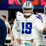 Dak Prescott of the Cowboys on the field.