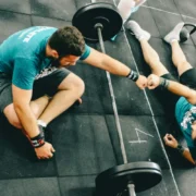 fist bump at the gym