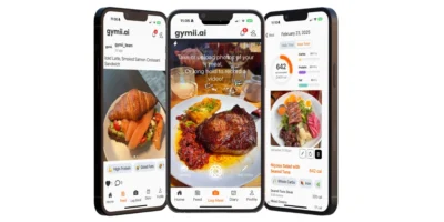 An image of the Gymii.ai app and its features.
