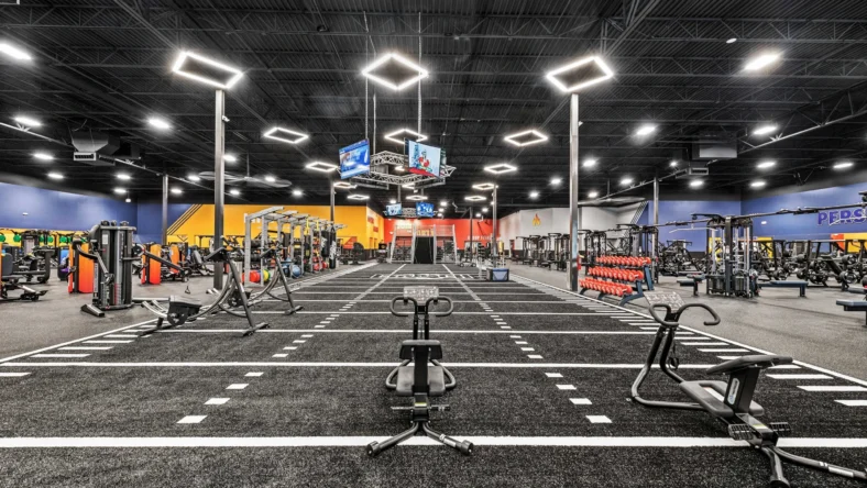Crunch Fitness's innovative 3.0 design, complete with Performance Turf.