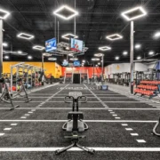 Crunch Fitness's innovative 3.0 design, complete with Performance Turf.