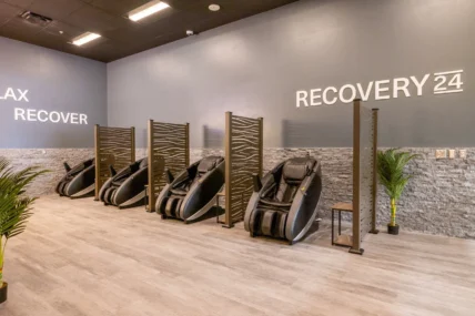 Massage chairs at 24 Hour Fitness
