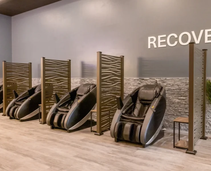 Massage chairs at 24 Hour Fitness