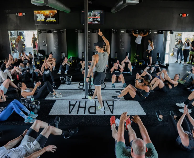 Alpha Fit Club floor
