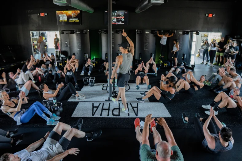 Alpha Fit Club floor