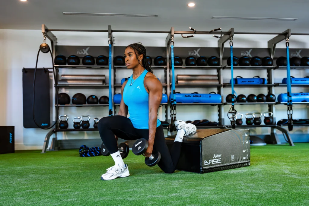a woman training at The Row at Red Hill.