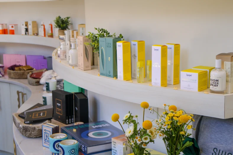retail shop / wellness products at Sway