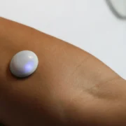 A woman wearing a Biolinq wearable.