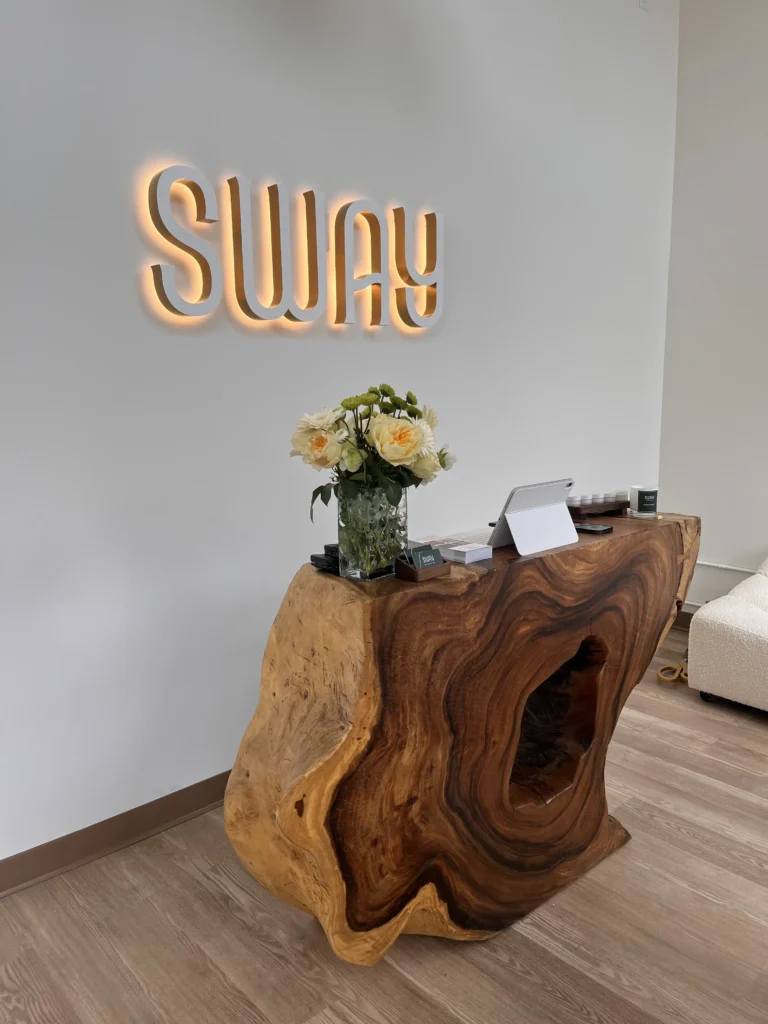 entry desk at Sway