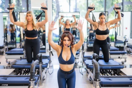 A JetSet instructor leading a fitness class.