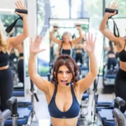 A JetSet instructor leading a fitness class.