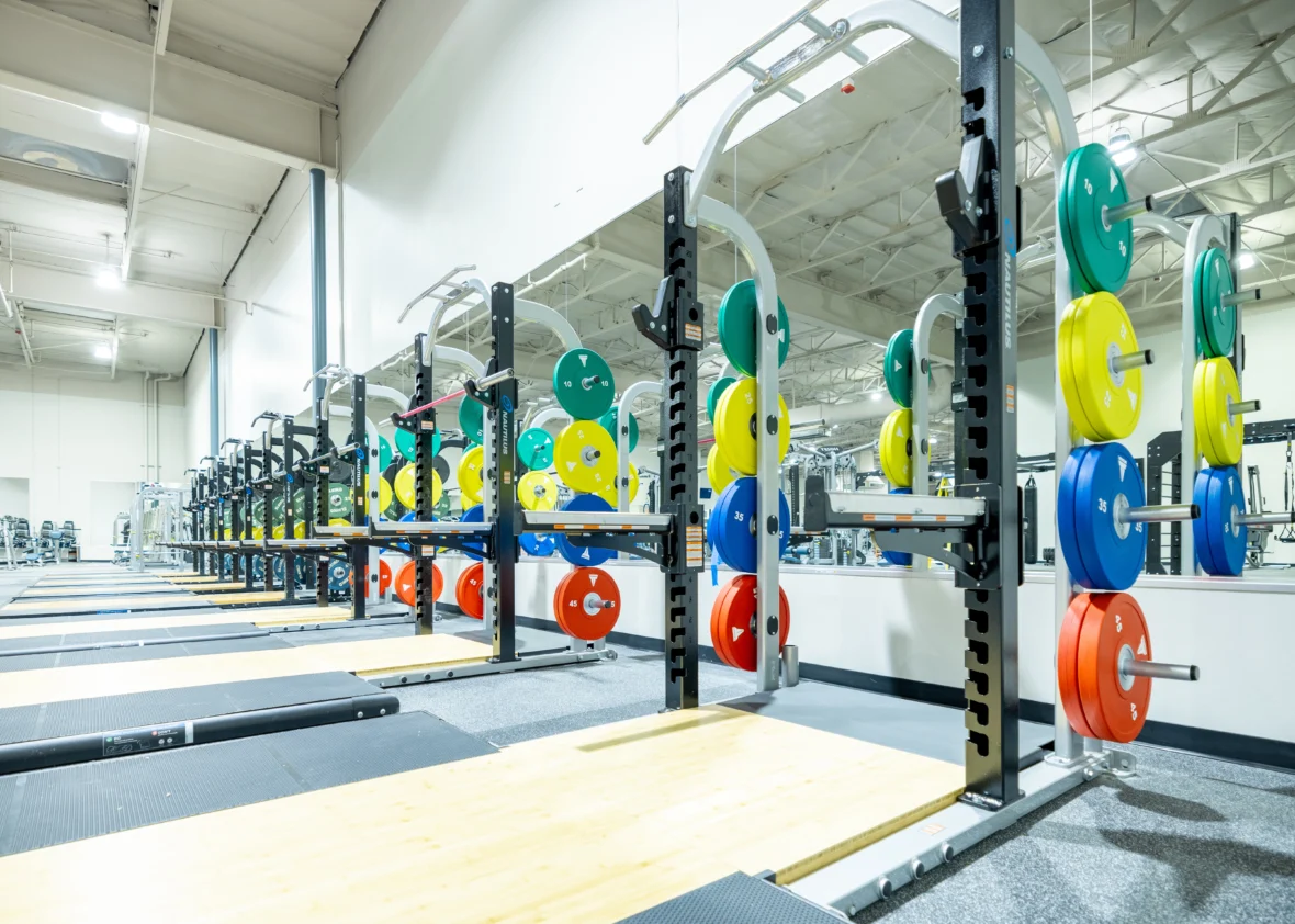 interior of 24 Hour Fitness