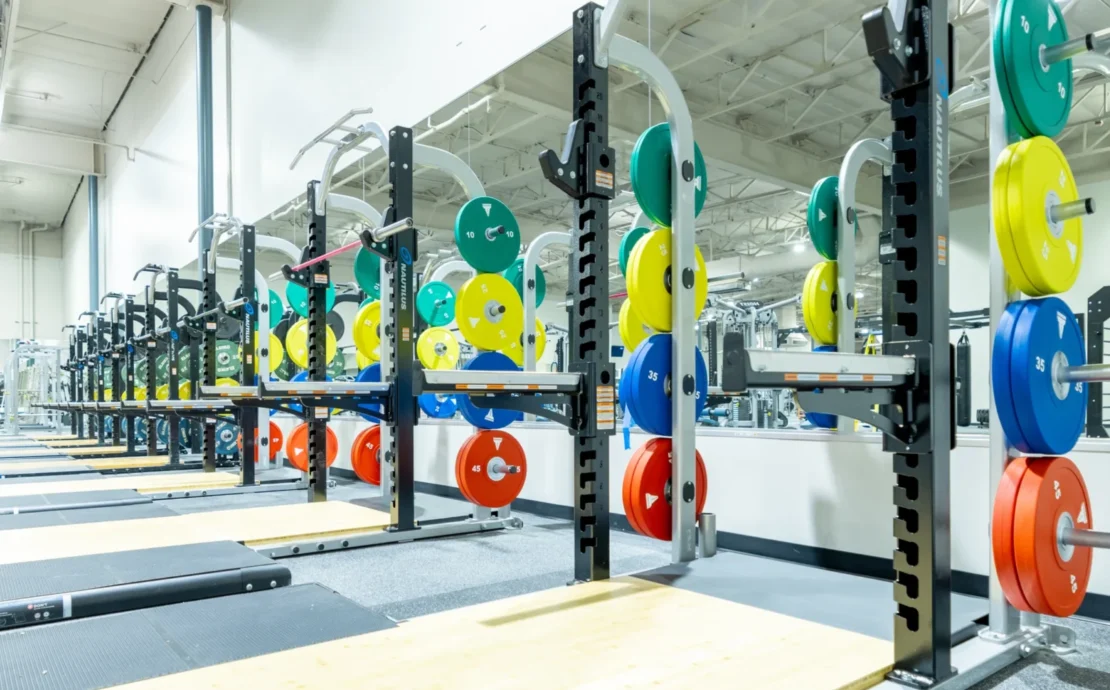 interior of 24 Hour Fitness