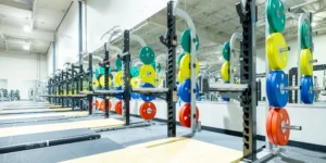 interior of 24 Hour Fitness