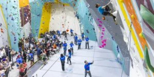 An image of people climbing in Touchstone Climbing.