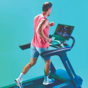 Man running on Echelon treadmill