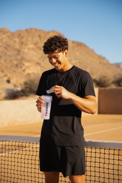 Tennis player Ben Shelton for Thorne.