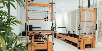 Pilates Reformers in a studio