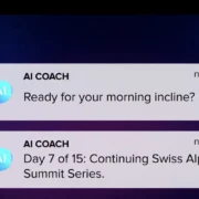 iFIT AI Coach interface