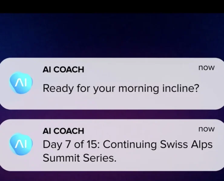 iFIT AI Coach interface