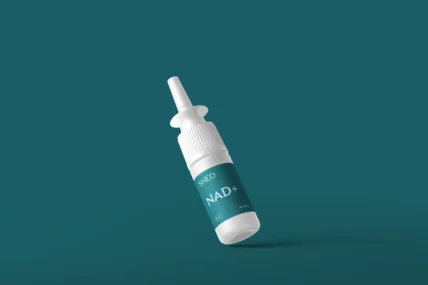 An image of Shed NAD in a nasal spray bottle.